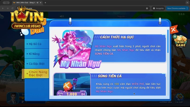 Những chức năng đặc biệt tại Iwinclub
