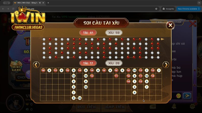 Soi cầu tài xỉu qua các ván cược