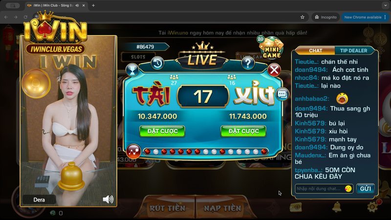 Tham gia Tài xỉu online ăn tiền thật Iwibclub