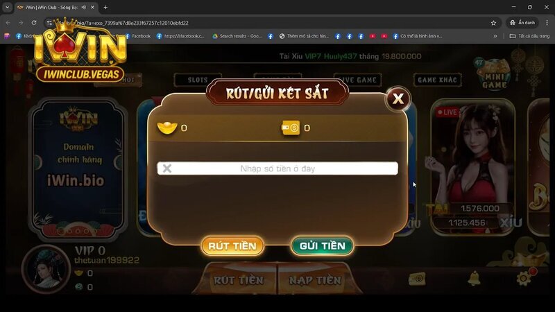 nạp rút két sắt tại Iwinclun